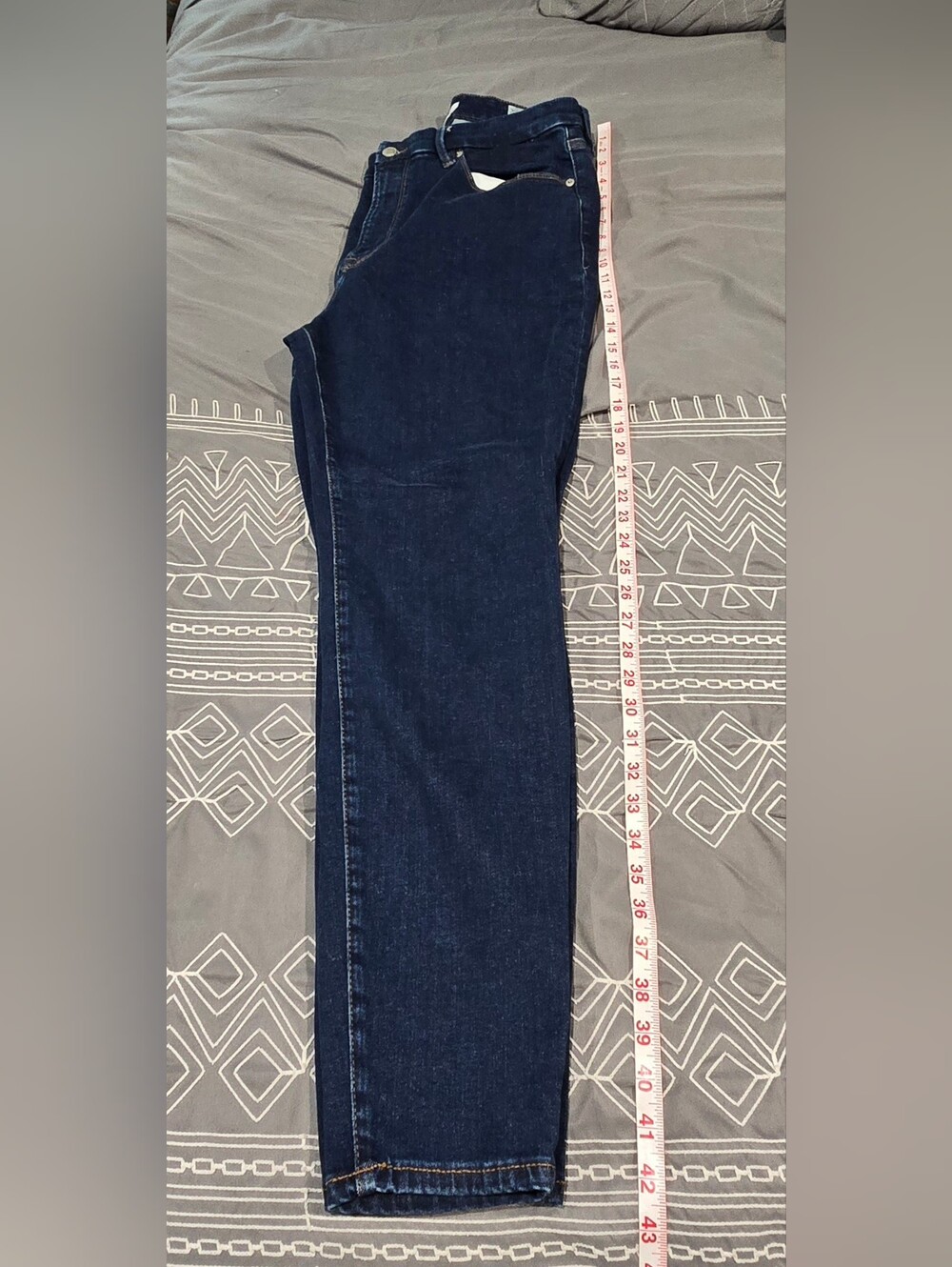 Good American Always Fits Good Legs  Straight Jeans Size 14-18 - Picture 2 of 7